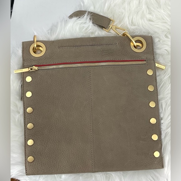 Hammitt Montana Rev Large Pebbled Leather Natural Grey w/ Goldtone Hardware NEW - Picture 4 of 6